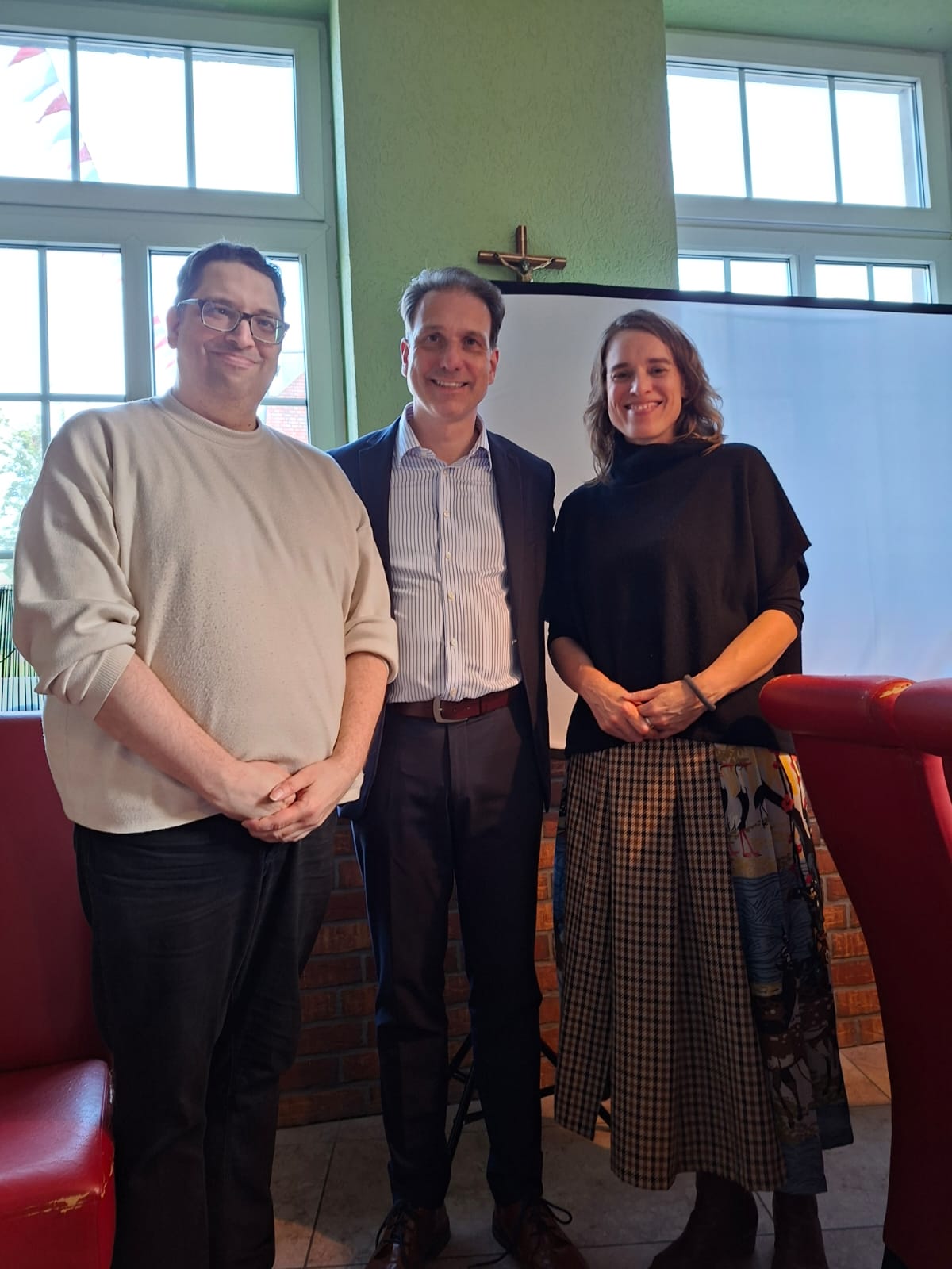 Christian Loose, MdL, mit zwei Mitgliedern der AfD Coesfeld im Bonaparte